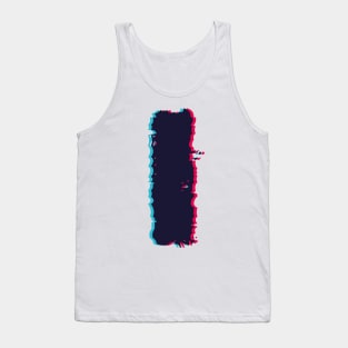 Glitch letter I, distorted letter I Tank Top